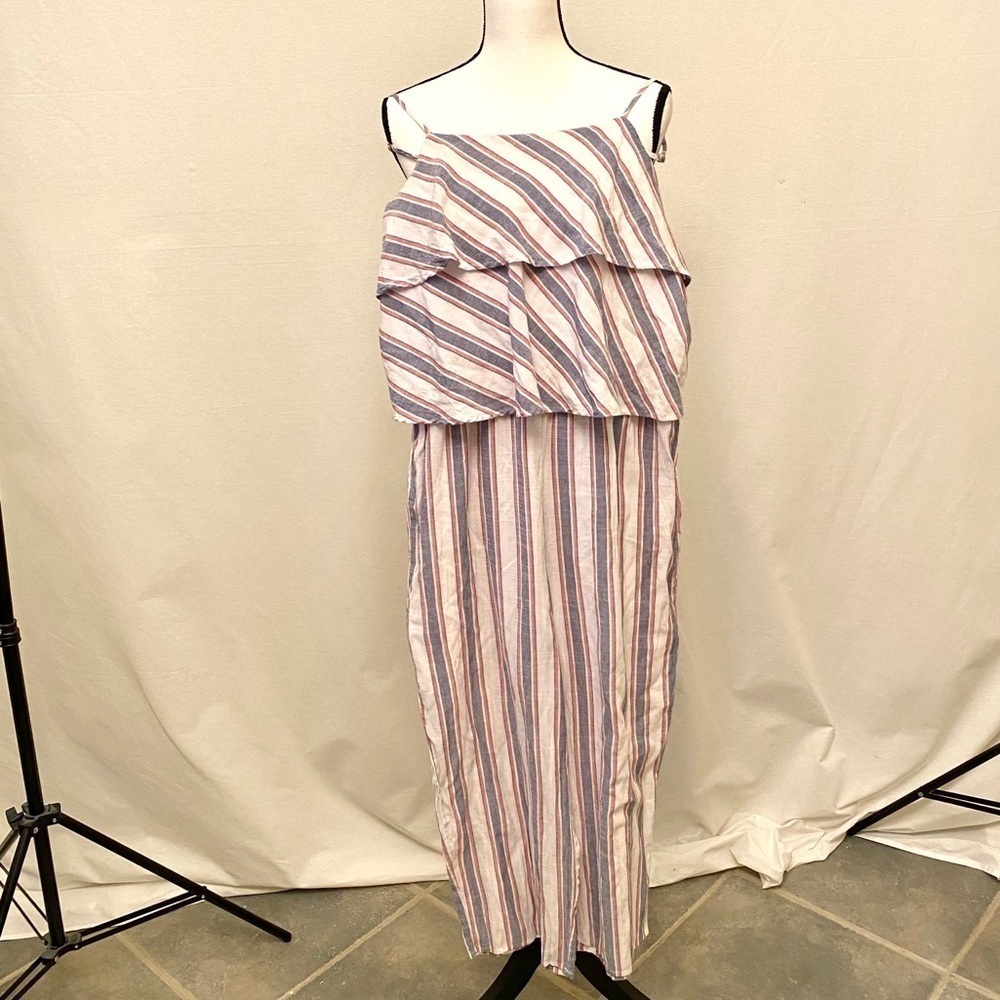 MAGNOLIA SKYE Jumpsuit Ruffles Lightweight White - Picture 3 of 5